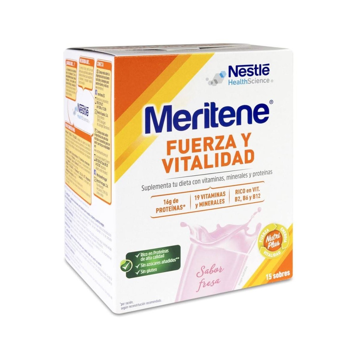 meritene fresa 15 sobres