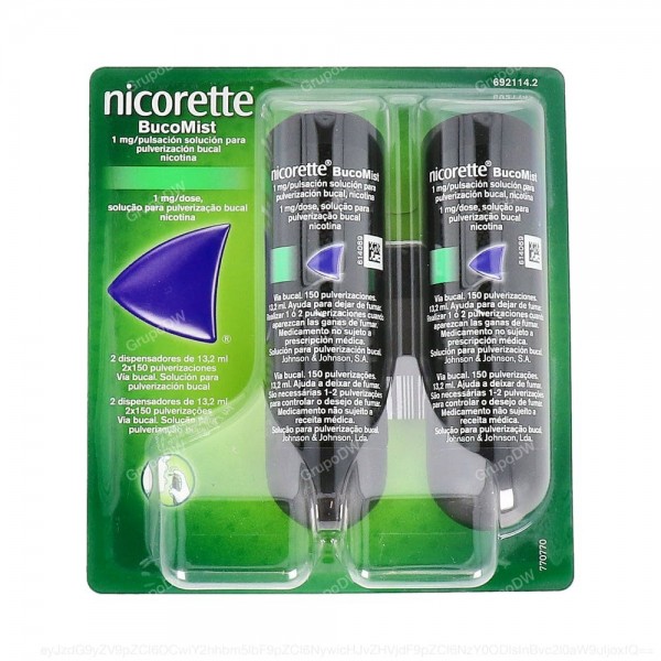 NICORETTE BUCOMIST 1 mg/PULSACION SOLUCION PARA...