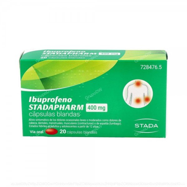 IBUPROFENO STADAPHARM 400 mg CAPSULAS BLANDAS