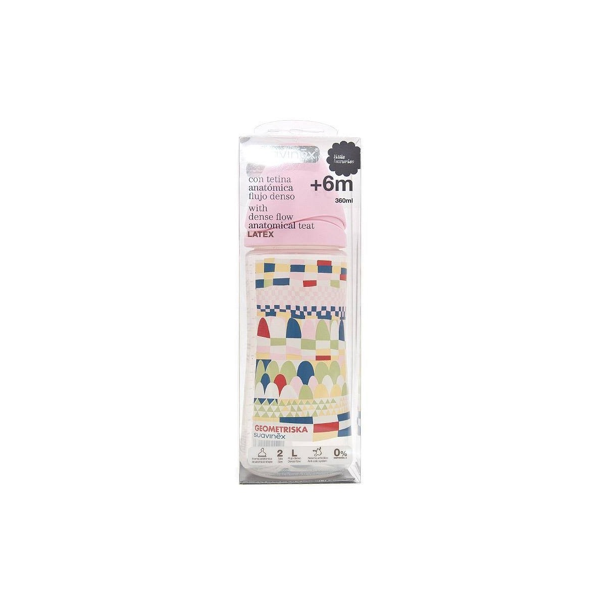 suavinex biberon boca ancha latex anatomica 360 ml
