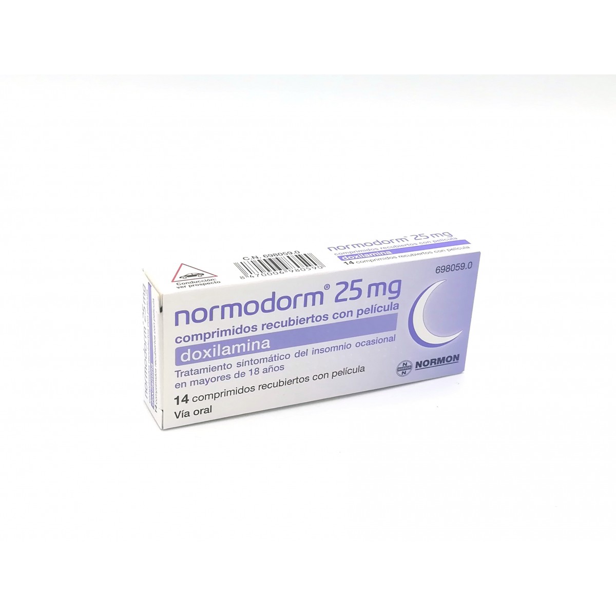 NORMODORM 25 mg COMPRIMIDOS RECUBIERTOS CON...
