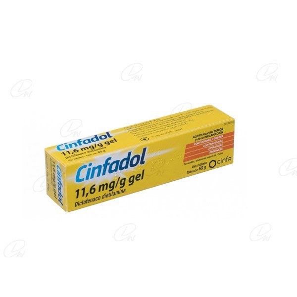 CINFADOL DICLOFENACO 11,6 mg/g GEL