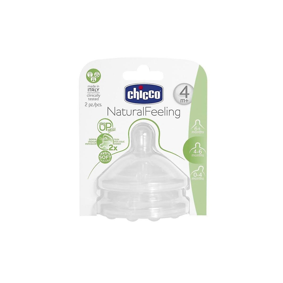 tetina flujo regulable chicco set 2 4m