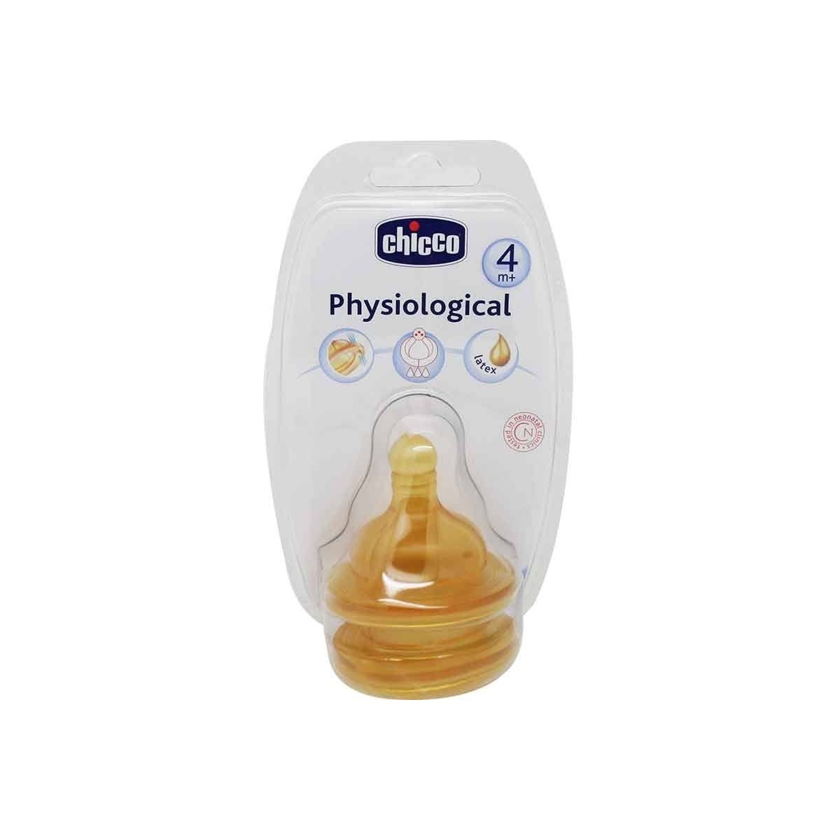 chicco tetina fisiologica caucho flujo rapido 3 meses