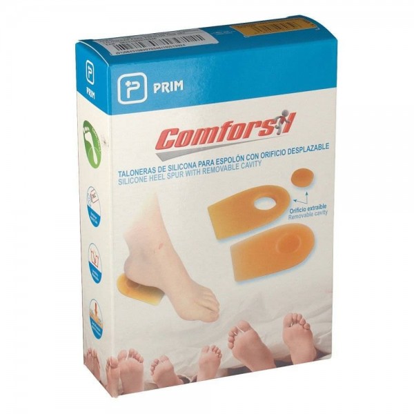 comforsil taloneras para espolon con orificio desplazable talla m