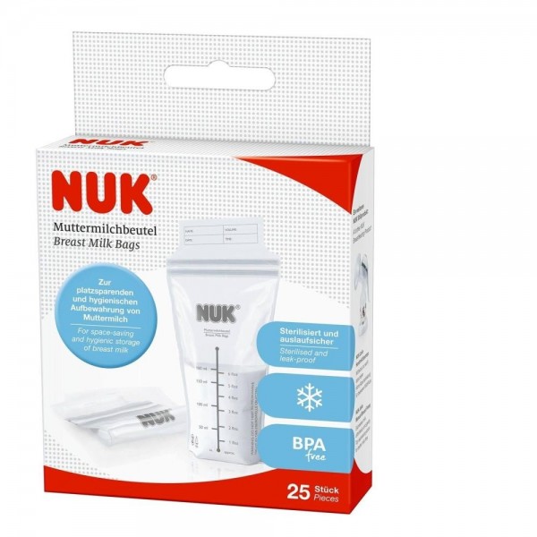 nuk bolsas de leche materna 25 uds