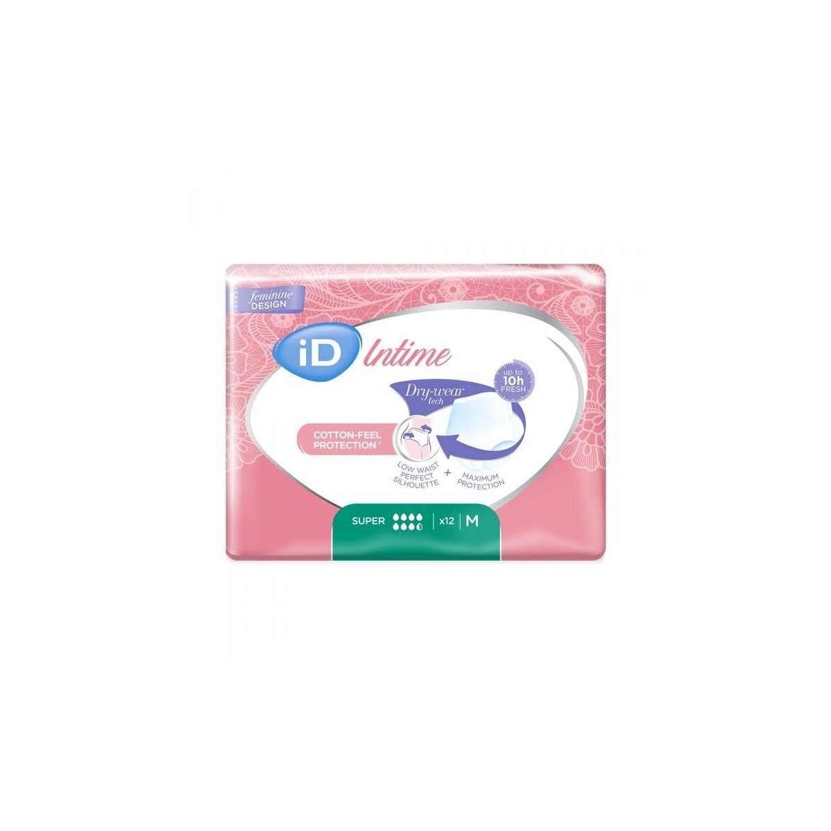 id intime panales incontinencia super talla m 12 unidades