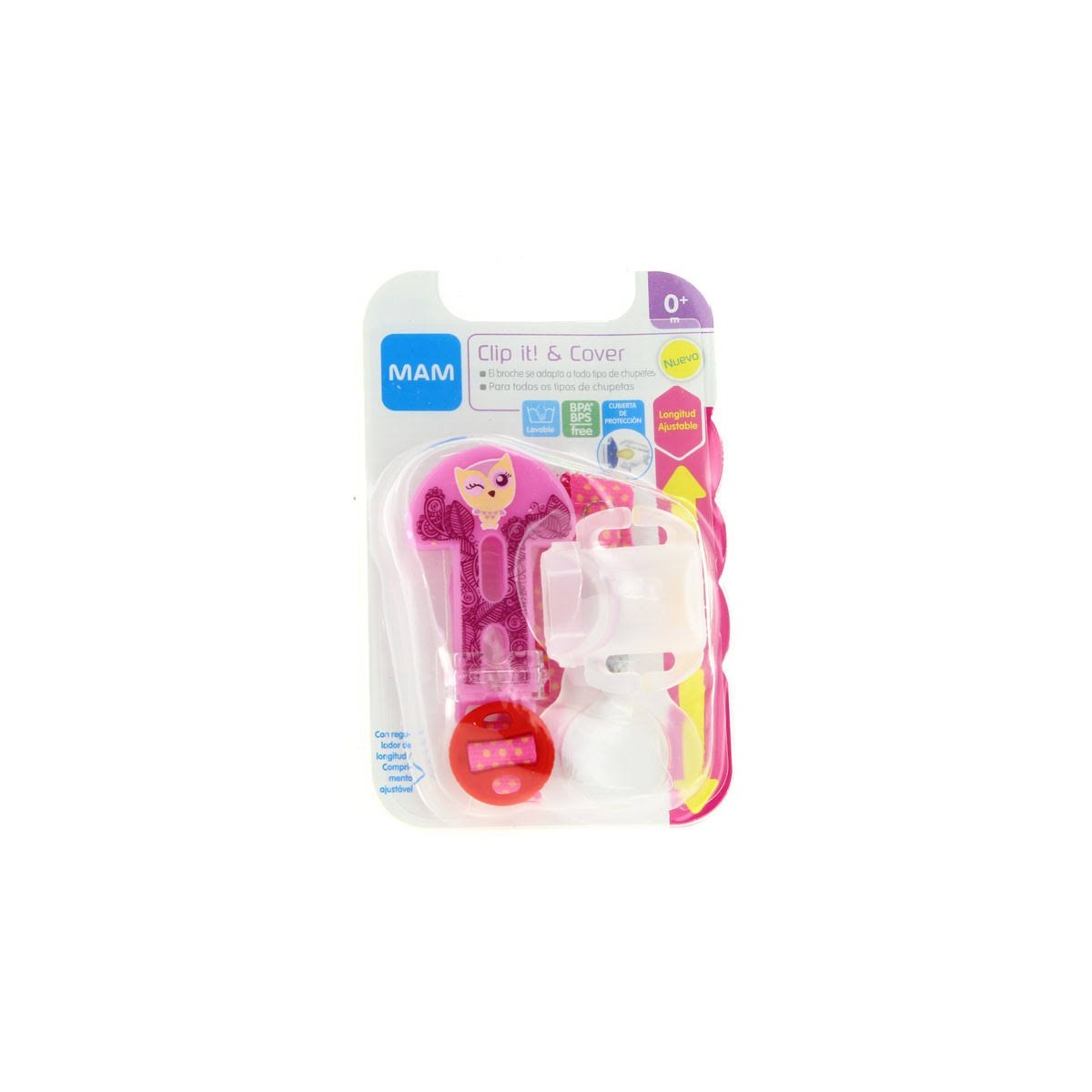 mam clip it cover rosa