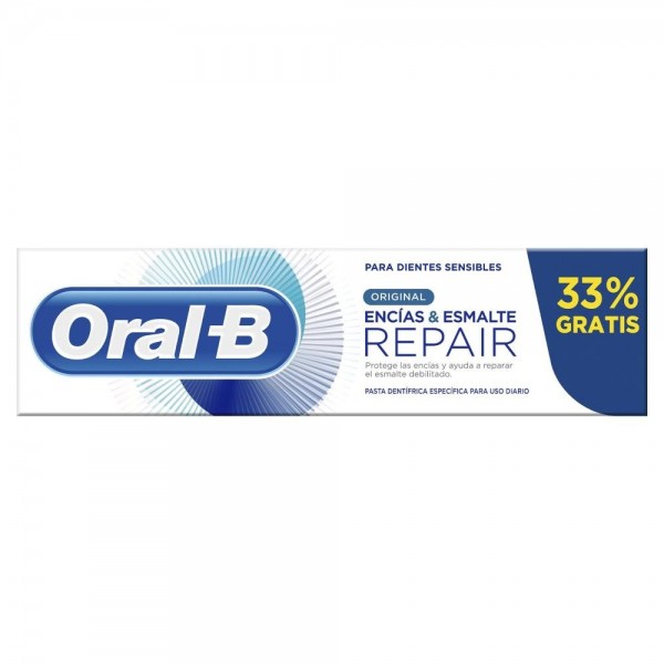 oral b pasta dentifrica repair original encias y esmalte 100ml