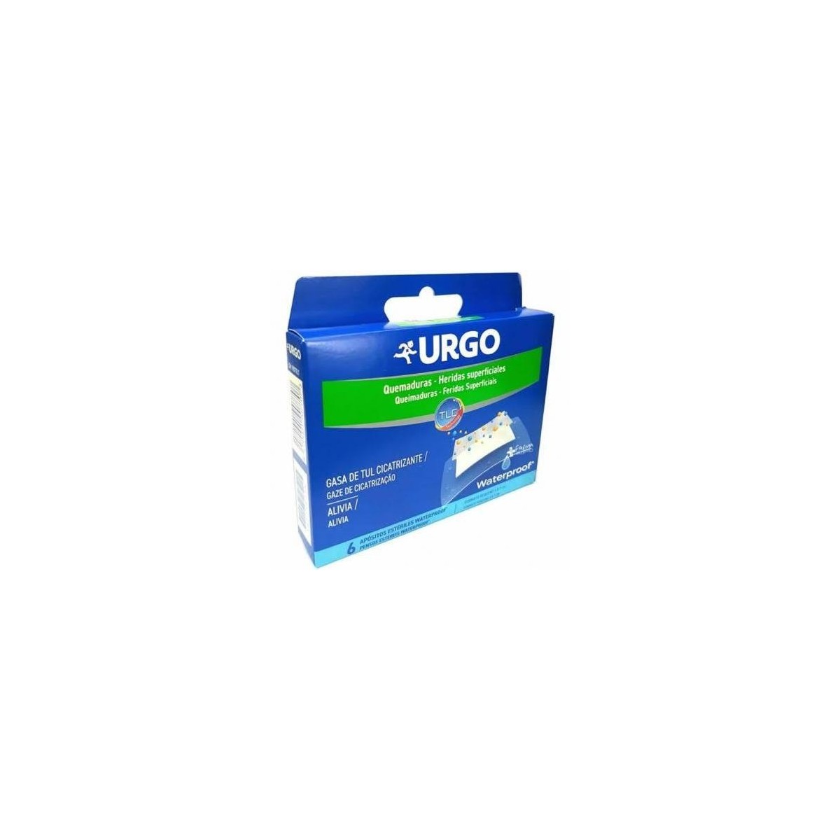 urgo quemaduras waterproof 7 x 5cm 6 unds
