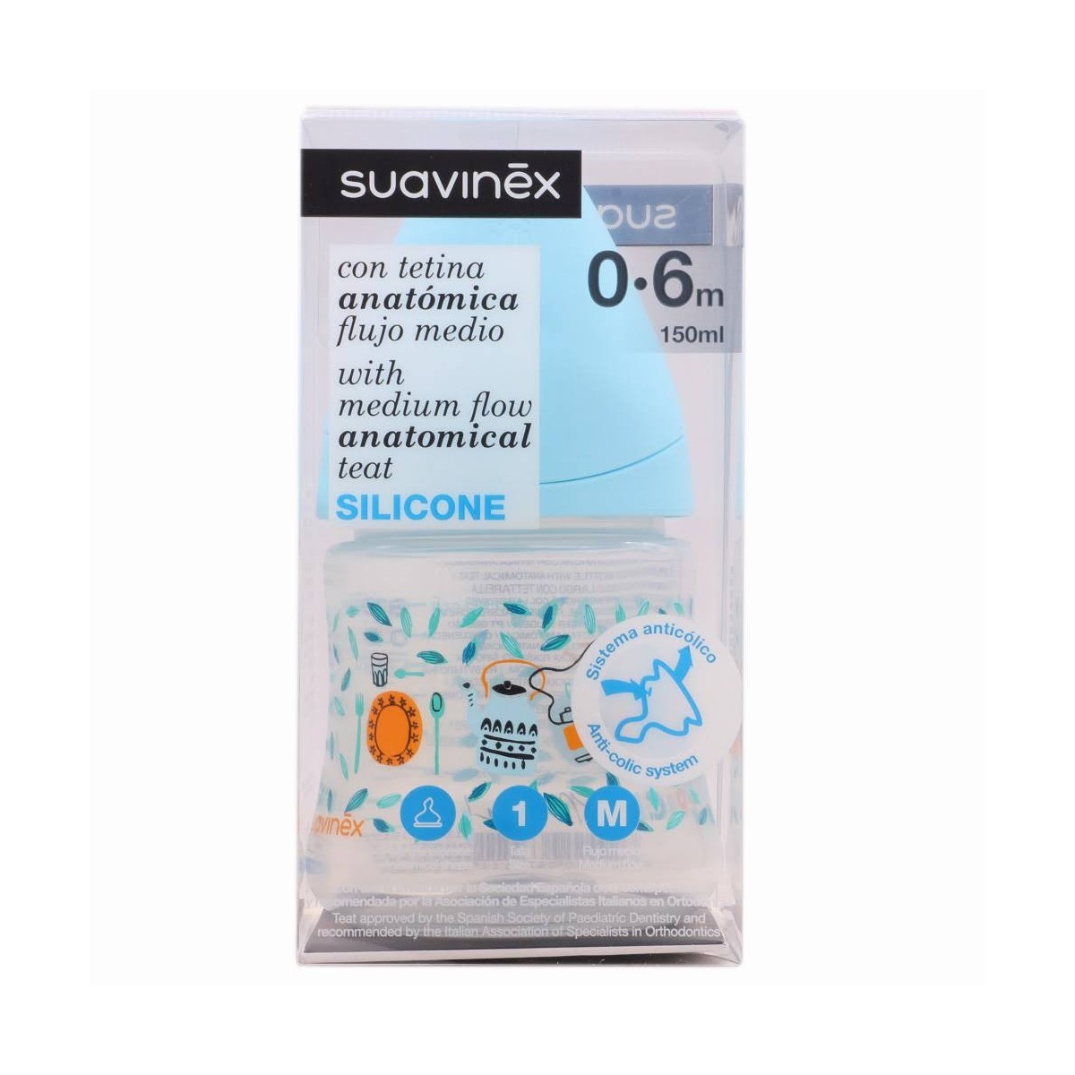 suavinex biberon silicona t1 150ml