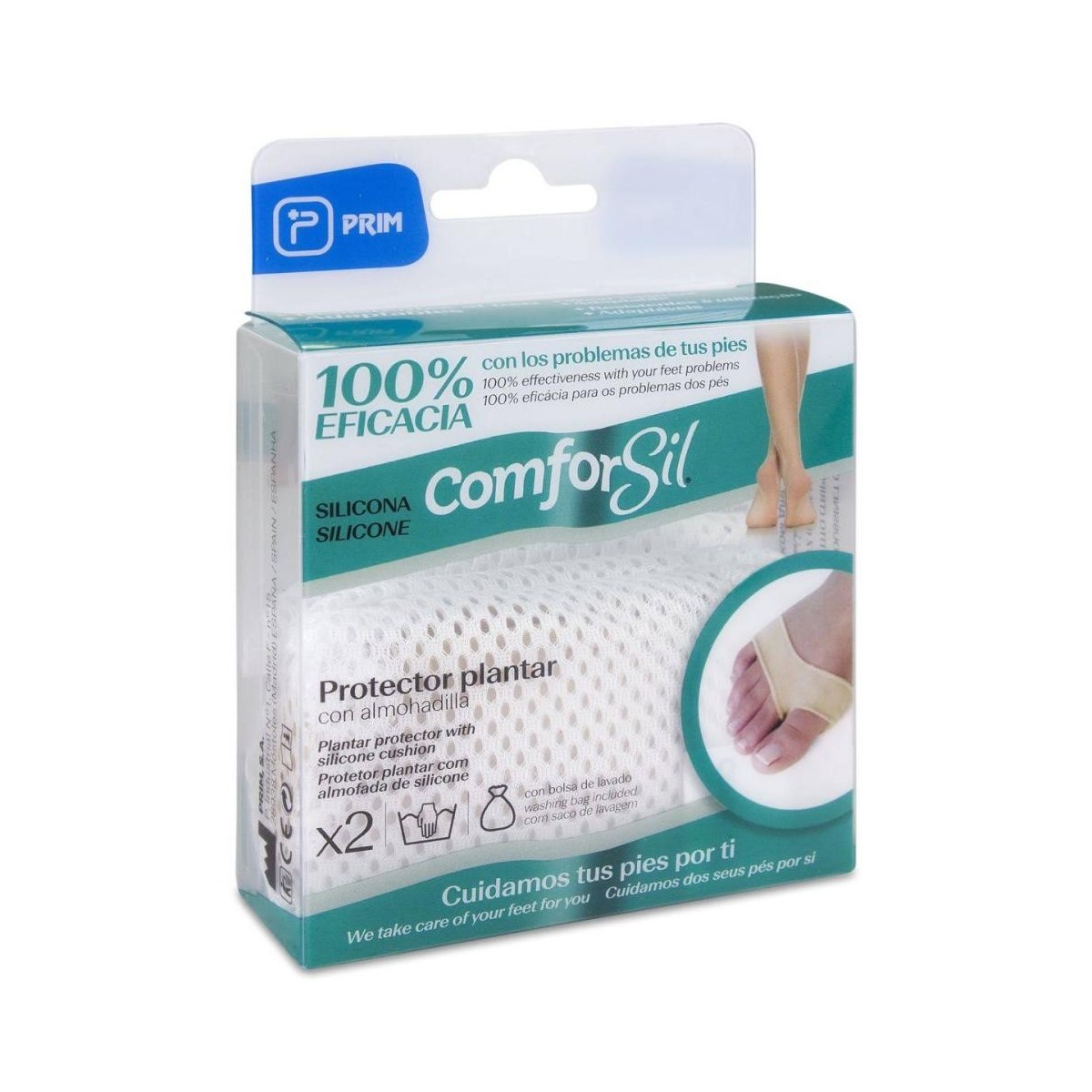 comforsil protector plantar elastico talla s