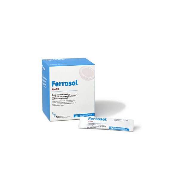 ferrosol flash 30 sobres