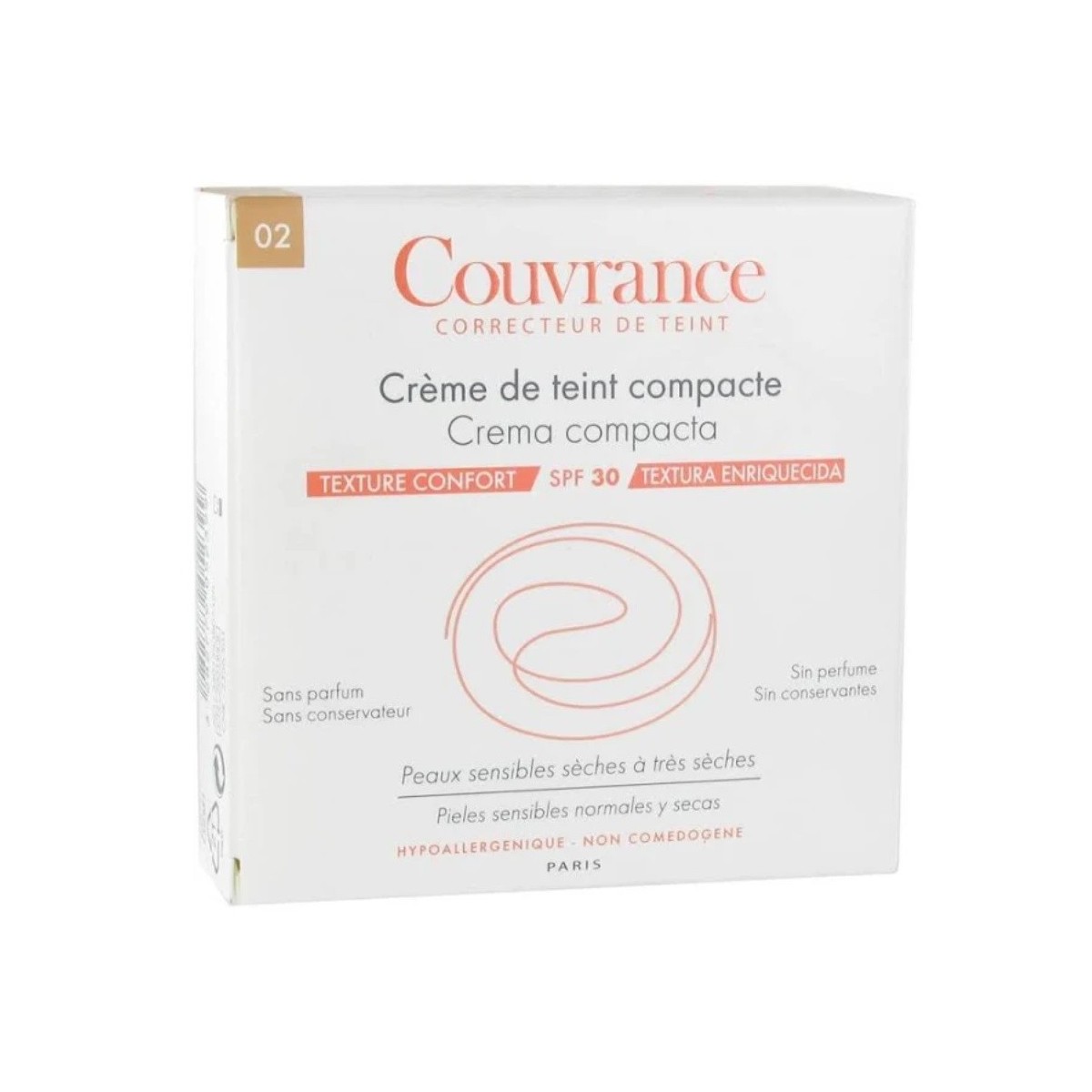 couvrance crema compacta confort natural avene